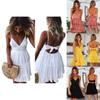 Stylish Women Summer Boho Short Mini Dress For Evening Cocktail And Beach Parties
