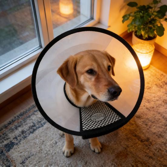 Pet Cone Collar Adjustable Cat Recovery Collar Dog E-Collar Prevents Licking Biting Wound for Postoperative Recovery Bathing And Nail Trimming