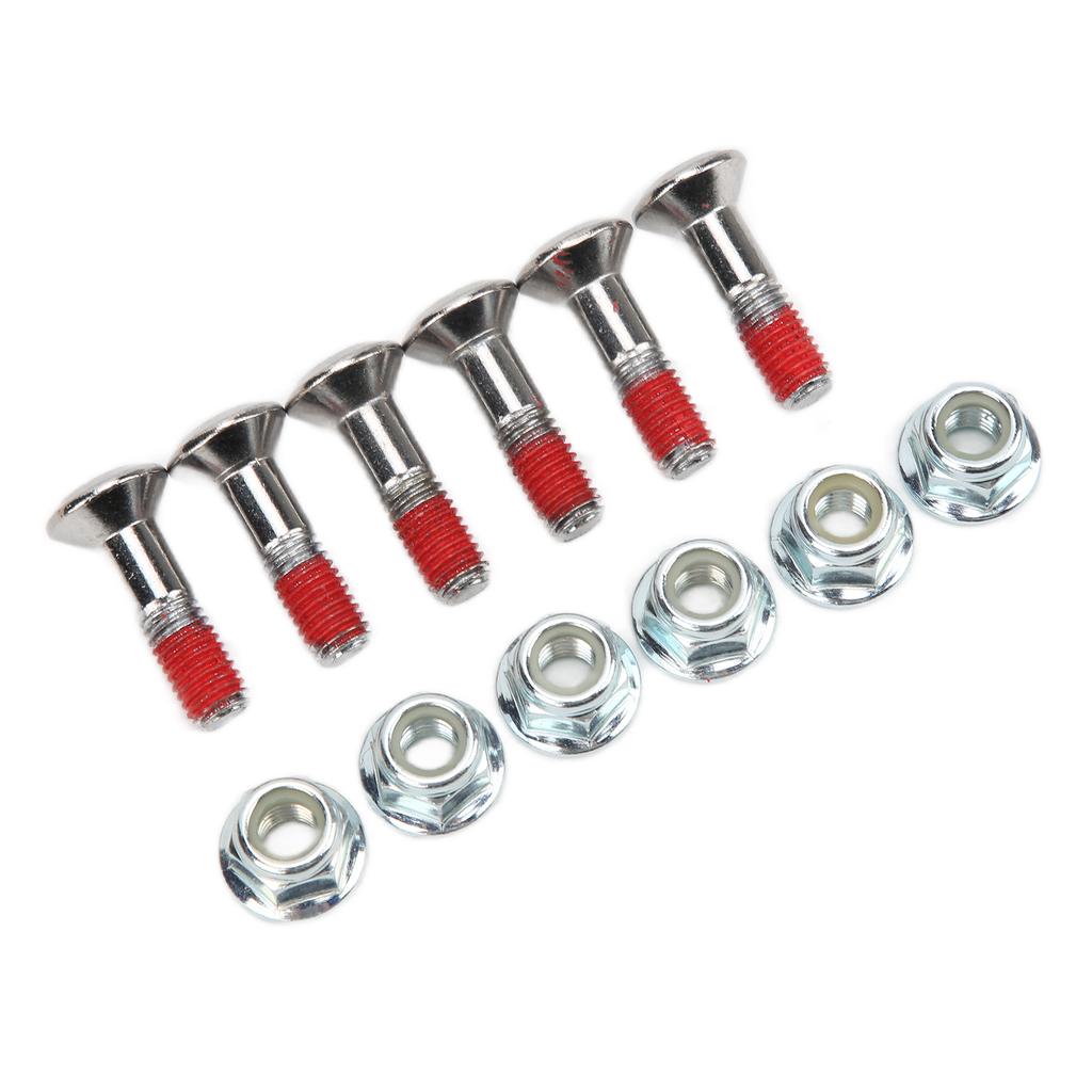 6PCS Sprocket Bolt Kit M8 Aluminium Alloy Nickel Plated Replacement for Yamaha YZ YZF