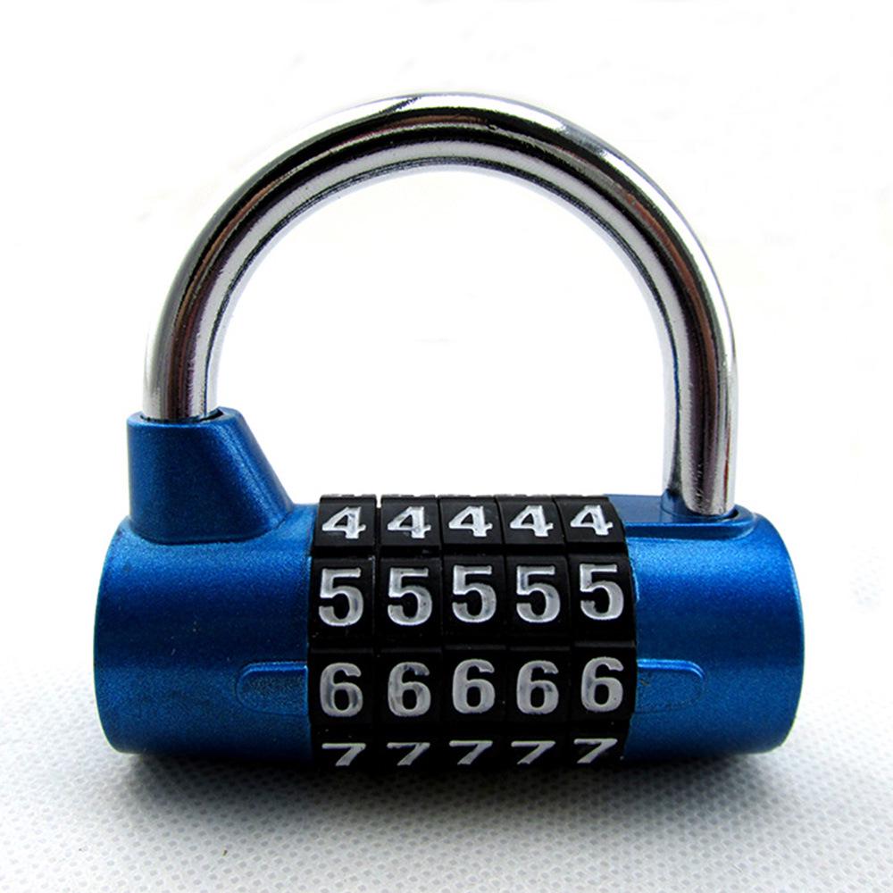 

5-Digit U-Shaped Anti-Theft Password Padlock for Doors, Suitcases, Drawers, and Gyms