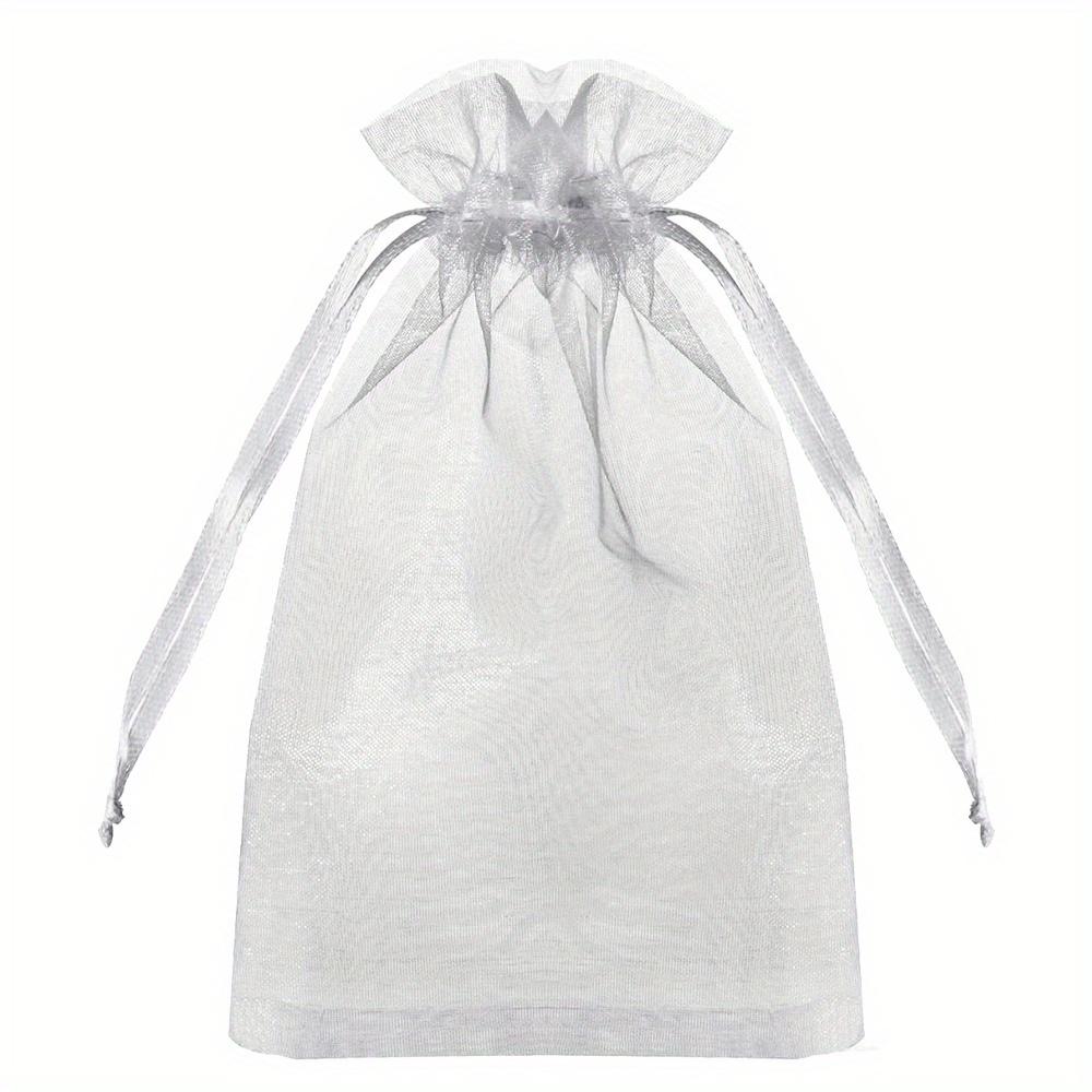 50pcs Organza Drawstring Jewelry Small Bag for Earring Favor Wrapping Packing Pouch Packaging Wedding,Christmas Gift Packaging