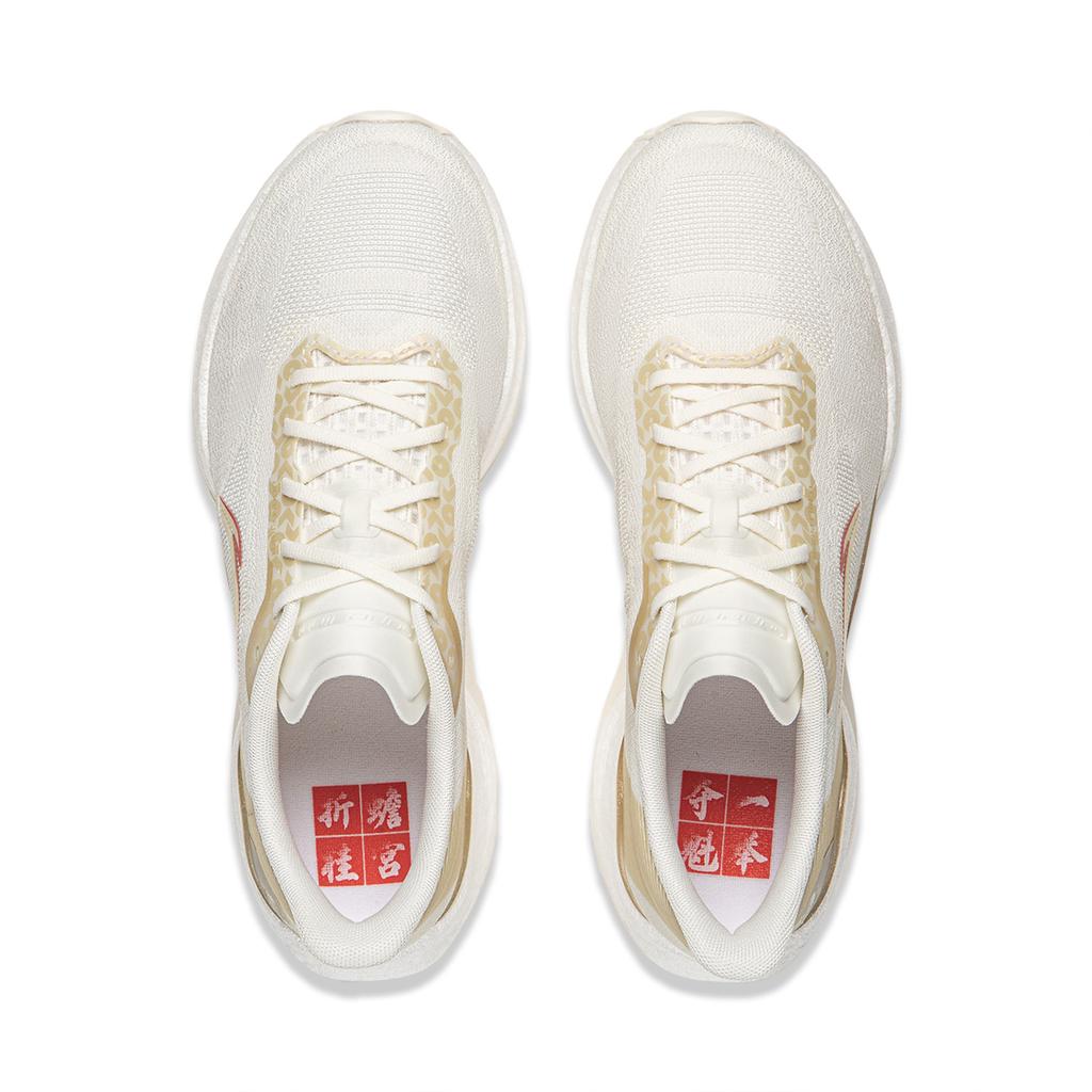 Li Ning Ultra Light 23 Comfortable Shock Absorbing Wear Resistant Low Top Casual Running Shoes Women Sneaker Off-White ARBW018-13