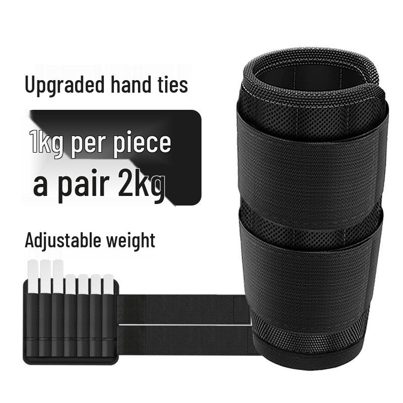 Adjustable Steel Plate Weighted Wristband for Indoor Fitness & Running