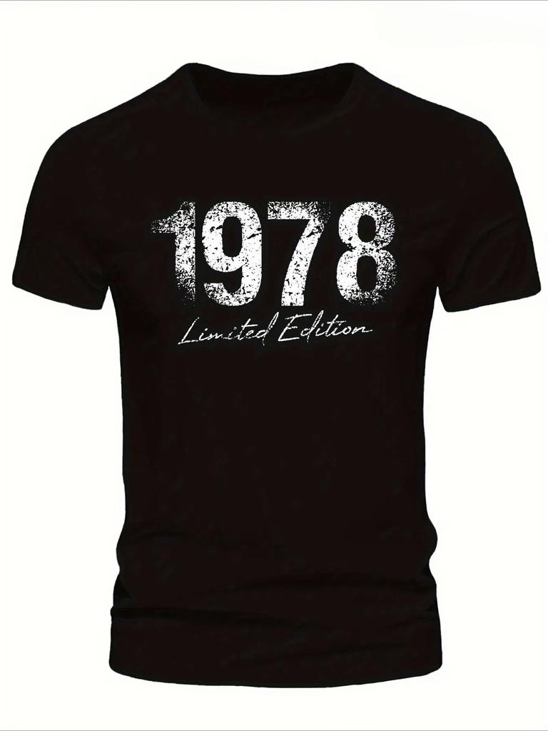 1978 Limited Edition Sports Fitness Quick Drying T Shirt Unisex Jogging Top Tee Casual Oversize Allseason Summer Spring Streetwear