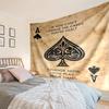 Flaming Poker Cards Tapestry Room Decoration Wall Hanging for Living Room Bedroom, dormitory, Birthday and Christmas gifts