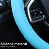 Sunburn Protection For Steering Wheel Universal Silicone Cover Elastic Waterproof High-Quality Car Accessory with Soft Texture Decoration Heat