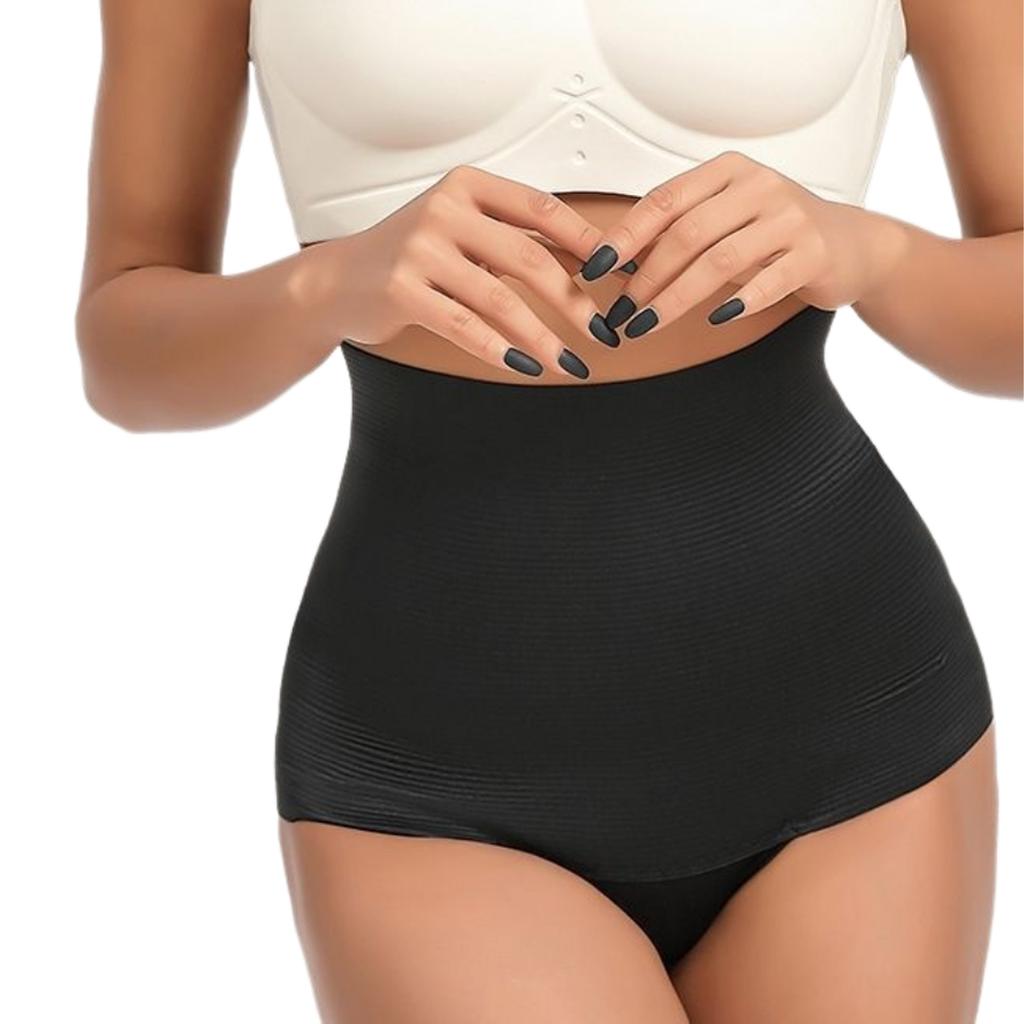 Damen High-Waist Shaping Unterwäsche mit Bauchkontrolle Slip Nahtlose Shapewear Tanga Unterwäsche