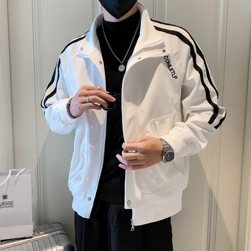 Jacken für Herren, Frühlings- und Herbststile, Schicke Jacken, Herrenoberteile, Neue trendige Marke Stehkragenjacken