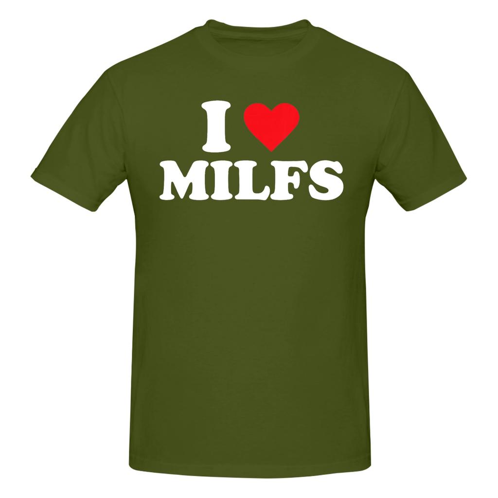 1 Pezzo I Love Milfs Maglietta Grafica Originale 100% Cotone Magliette Milf Top Per Unisex