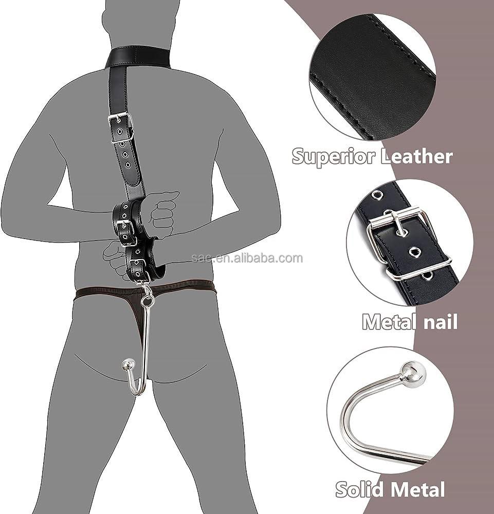 SacKnove China Bdsm Anal Hook Backhand Handcuffs Sex Toys Moth Gag Gear Set SM Bondage Kit for Woman Couples