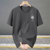 Men's Plus Size Compass Print T-Shirt – Back Graphic Crew Neck Short Sleeve Tee (5XL-13XL)