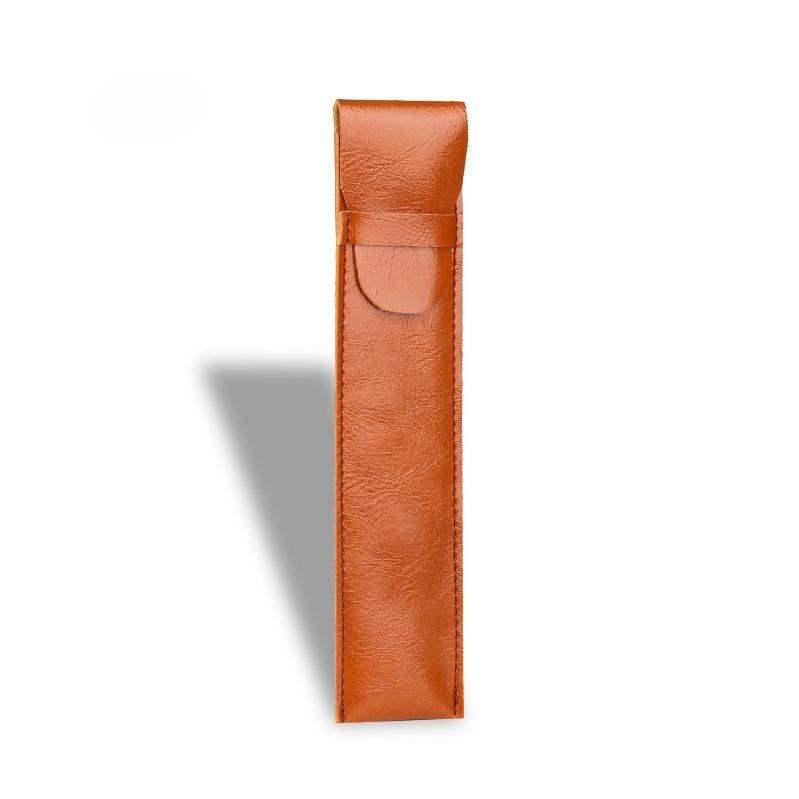 Etui stilou retro Piele naturală Husă creion Husă stilou Papetărie Husă protectoare creativă Rechizite școlare