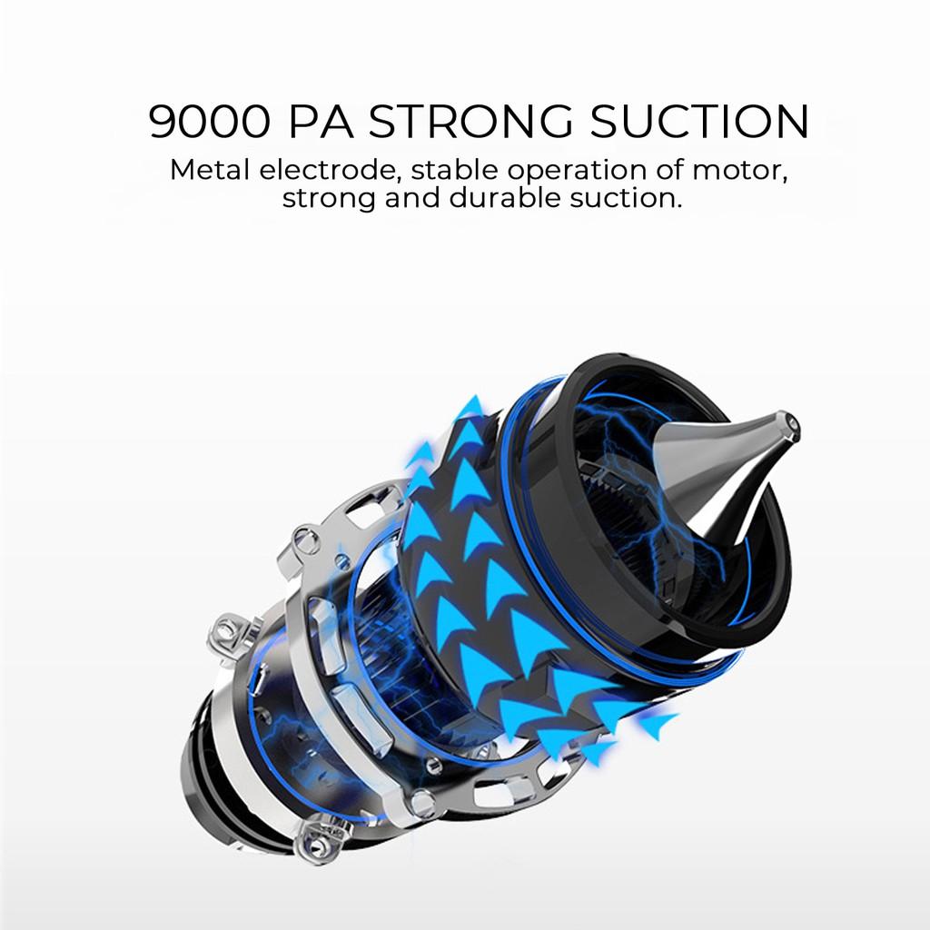 Recharge Home/Car Vacuum Cleaner Cordless Handheld Handstick Vac LED Light