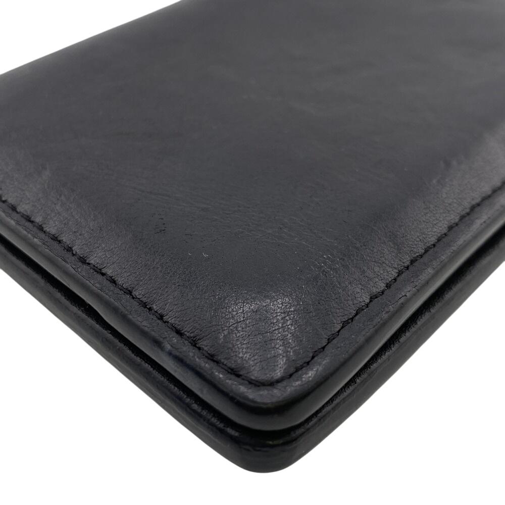 Louis Vuitton M62899 Monogram Shadow Leather Organizer Dupoch Card Case Black Leather Unisex Used