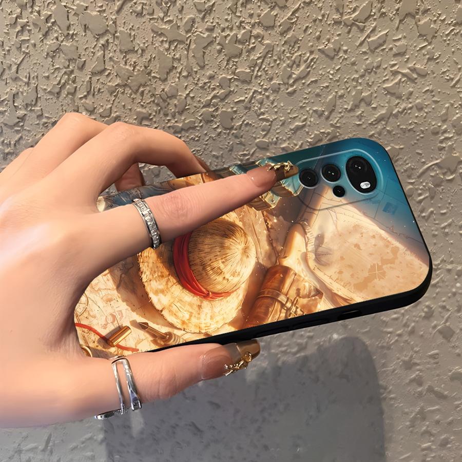 Case for Moto S30 Pro Edge 20 30 X30 Pro Funda Phone Cover Luffy Zoro Cartoon