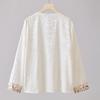 Golden Chrysanthemum New Chinese Style Silk Embroidered T-shirt
