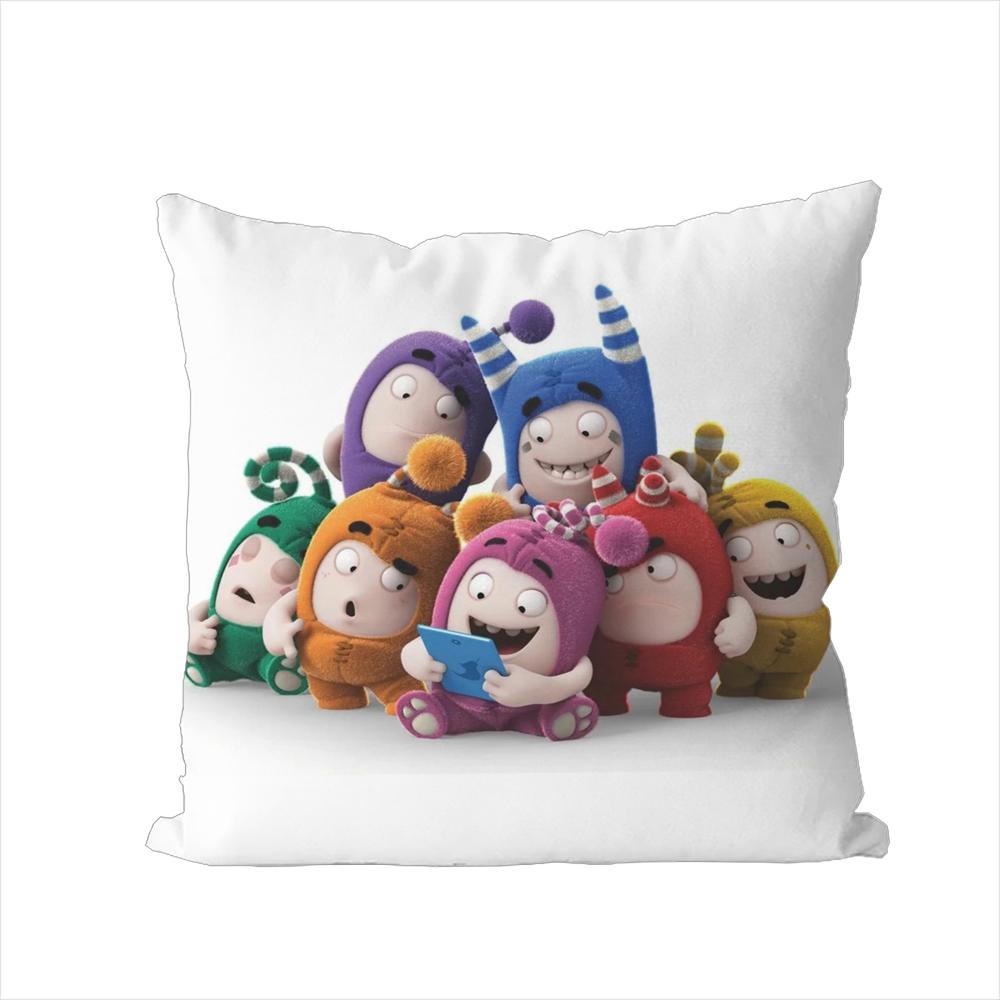 Oddbobs Pillow Case For Car Sofa Decorative Home Doublesided Print Plush Square Throw Pillow Cushion Cover