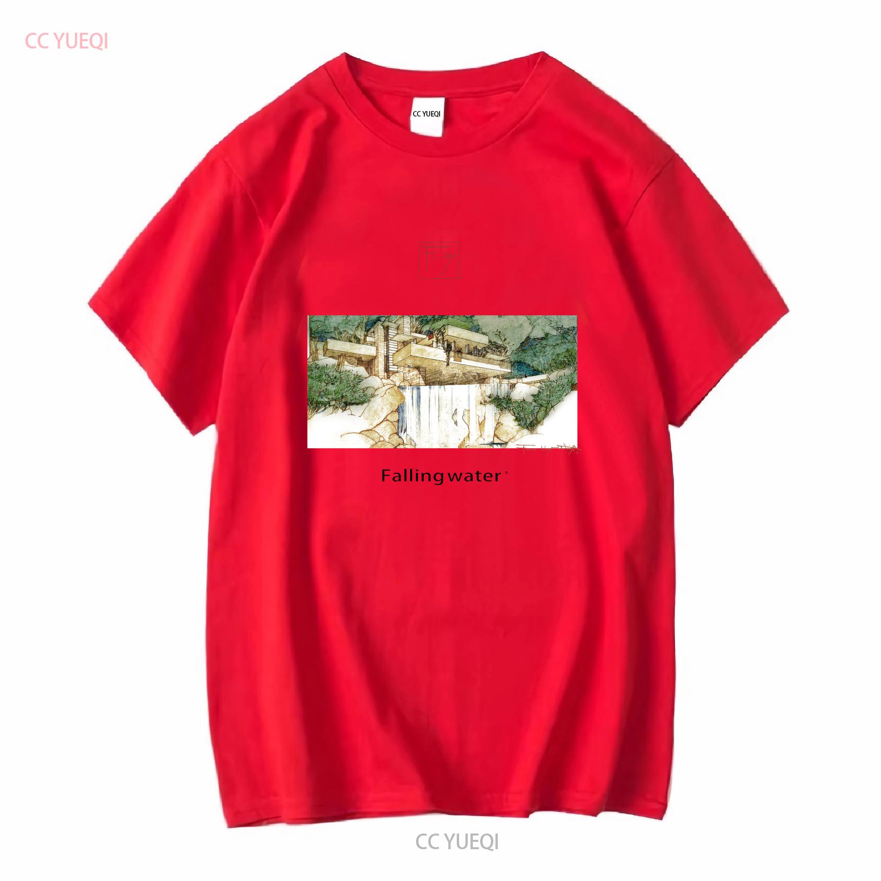 VTG Y2K FallingWater Frank Lloyd Wright Falling Water Mens M Medium T Shirt vintage Washed Versatile Slightly Soft streetwear S