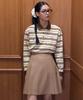 Youth Stripe Collar T-Shirt_Brown