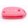 Silicone Protector Key Fob Cover Case fit for Hyundai Sonata Santa fe Keyless Entry Remote Control Key Fob (Pink+Black)