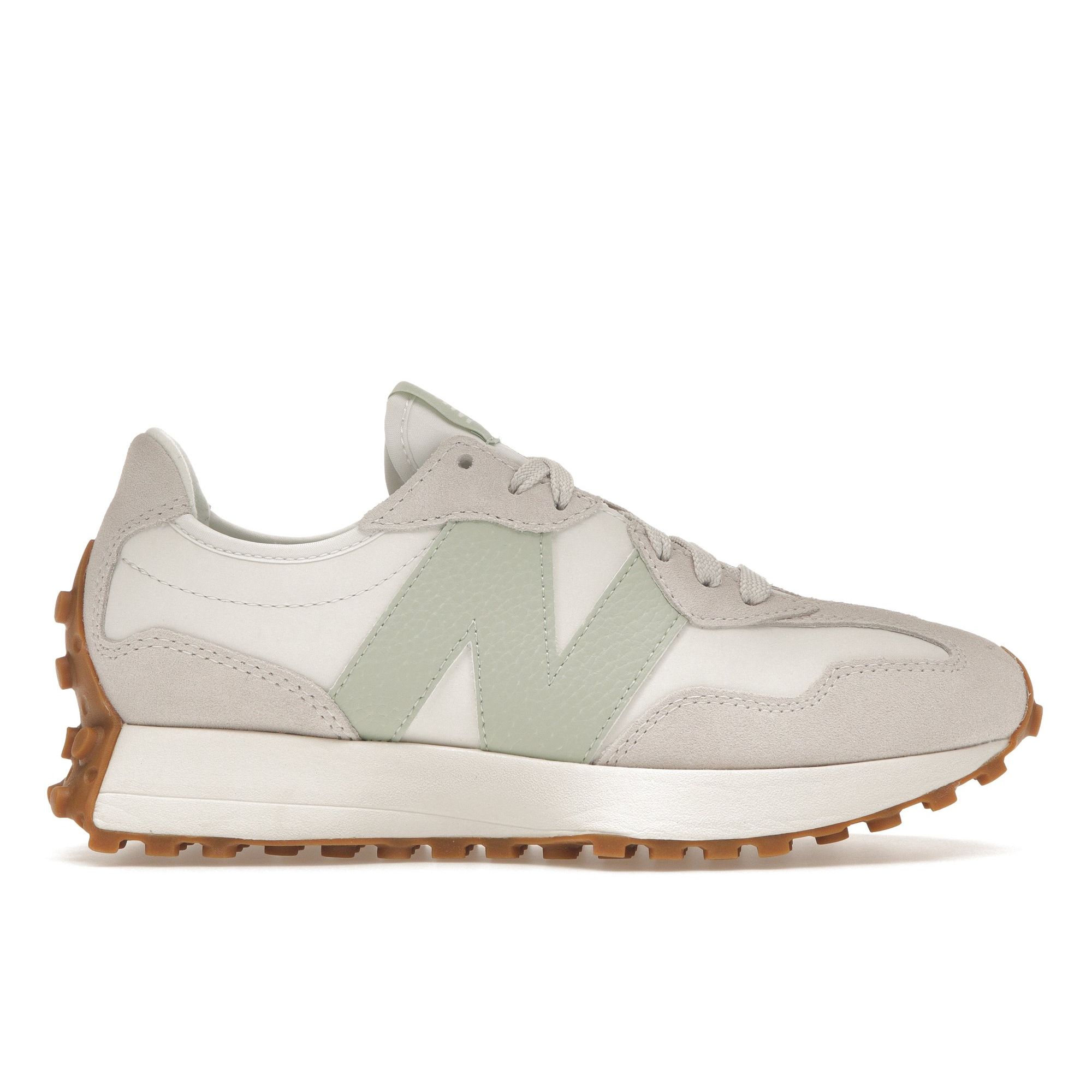 

New Balance 327 Moonbeam Silver Moss Женские кроссовки Кремовые WS327OU