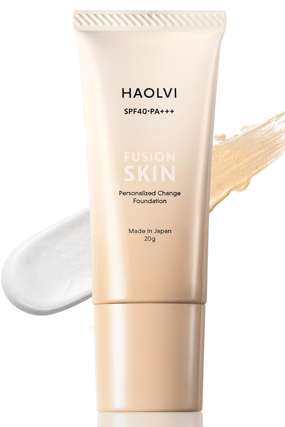 [Recommended by Beauty Experts] HAOLVI Foundation, Makeup Base, Cream Foundation, Sunscreen, Serum Foundation, 20g x 1 bottle