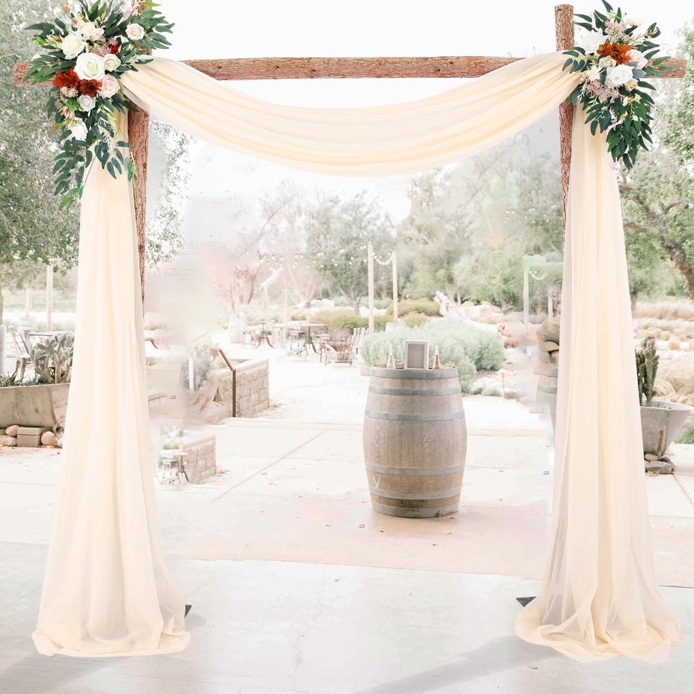 2 Panels 29.53 X 236.22 In Wedding Arch Drapes Event Background Curtain Birthday Party