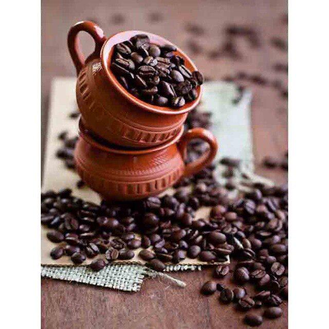 Diy 5D Diamond Painting Coffee Cup Diamond Embroidery Coffee Beans Kitchen Mosaic Scenery