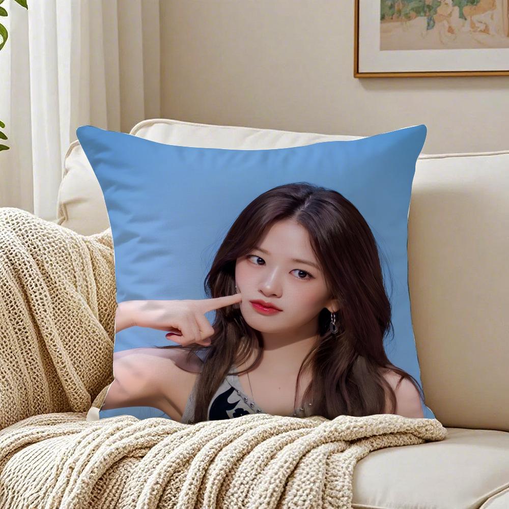 Idol Kpop An Yujin Cushion Cover Pillowcase Antidustmite living Room Sofa Decor Cushion Room