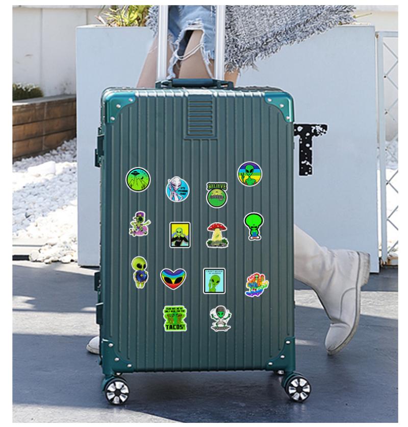 10/25/50pcs Cartoon Alien ET Graffiti Stickers for DIY Luggage Water Bottle Phone Laptop Guitar Scrapbook Helmet Car Wall Decal