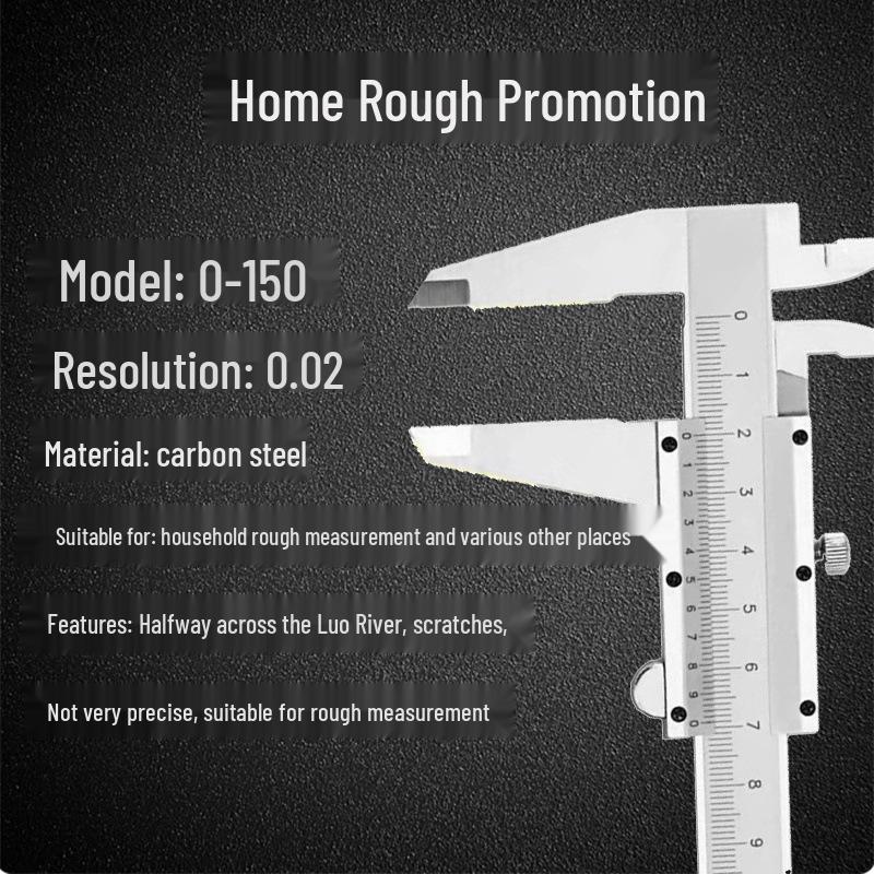 

Industrial Grade Stainless Steel Vernier Caliper with High Precision - 150/200/300mm