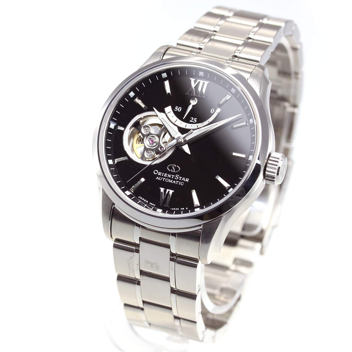 

ORIENTSTAR Contemporary Semi Skeleton Power Reserve 50 Hours Manufacturer 2 Year Warranty [Orient Star] RK-AT0001B для чоловіків