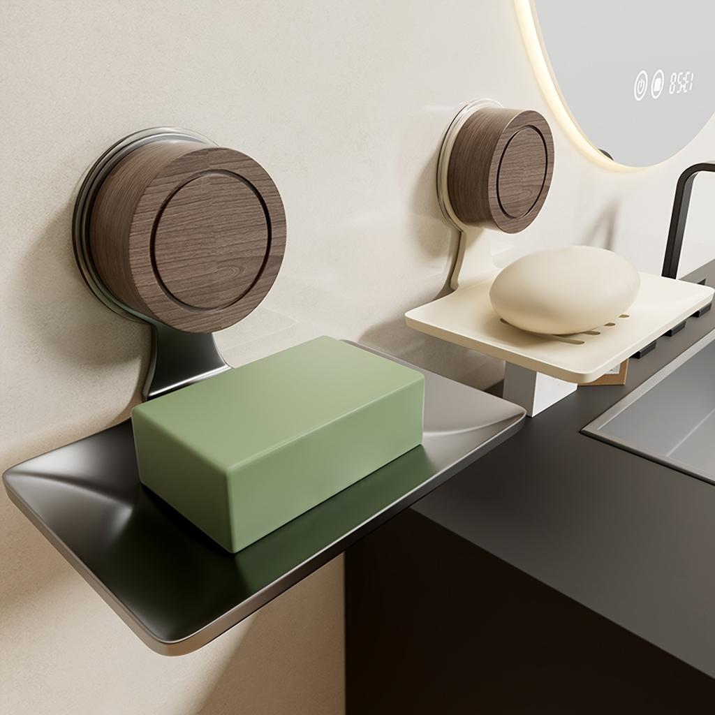 Storage rack with non porous suction cup, soap holder, toilet drain box, bathroom wall mounted soap holder, household soap box