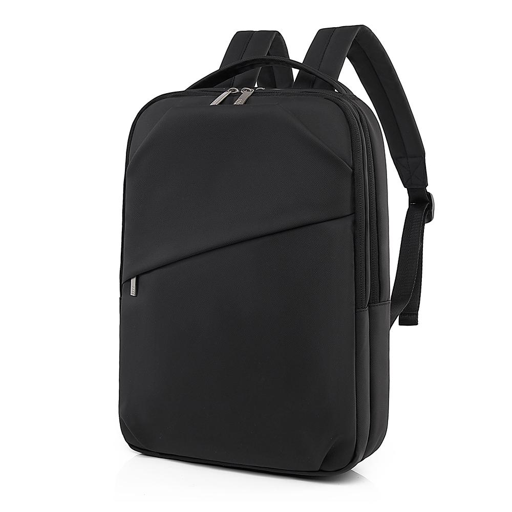 Sleek Minimalist Backpack with Front Zipper Pocket and Padded Shoulder Straps