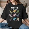 I Axolotl Questions for Unisex Unisex T Shirts Cute Axolotls Vintage Tees Round Neck TShirts 100 Cotton Printed Clothing