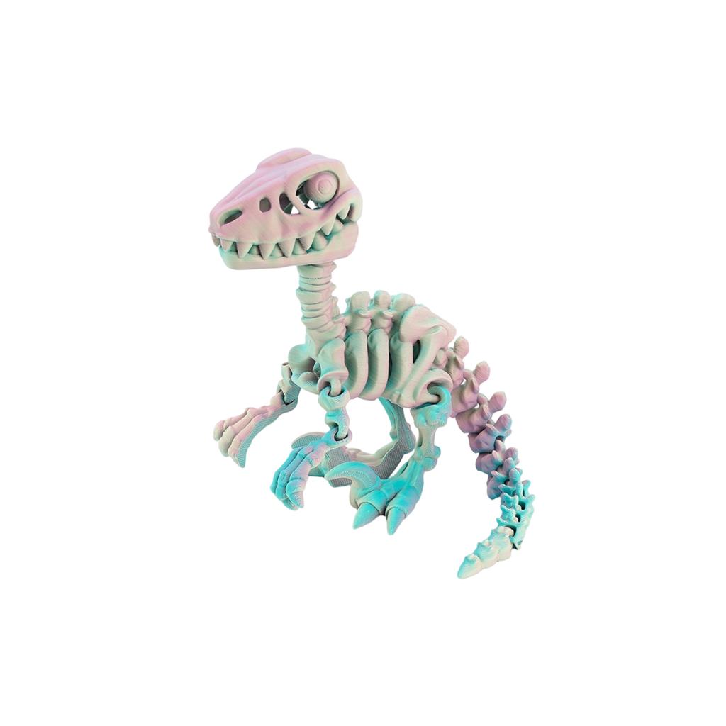 3D Printed Dragon Velociraptor Skeleton Ornament, Realistic Dragon, Fun And Trendy Printed Toy Dragon