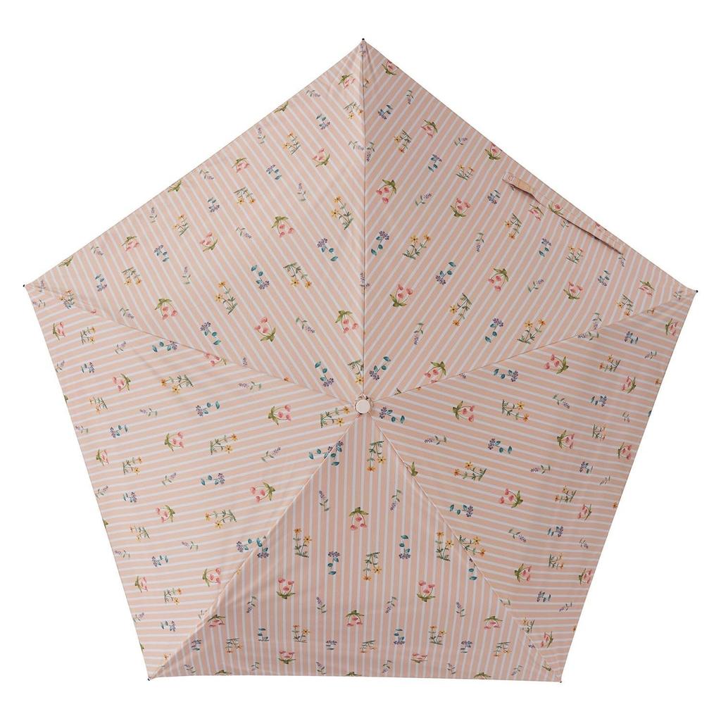 Moonbat Folding Sun and Rain Light Heat UV Pale Orange [Esta] Women's Parasol, Protection, Blocking, Blocking, Protection, Mini, Bloom,