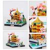Moc 338Pcs Chinese City Hubei Micro Landscape Building Model Assembly Diy Building Blocks Children'S Puzzle Toy Birthday Gift