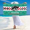 Ultras Green Corsairs Print Beach Towel, Large Soft Quick Dry Towel for Beach Camping Swimming