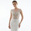 European Style Beaded Sequins Lace Patch White Wedding Dress Applique  Wedding Dress