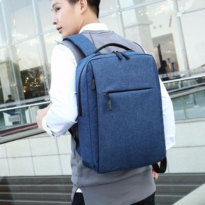 New Business Backpack USB Computer Bag Shoulder Lightweight Oxford Cloth Large Capacity Schoolbag