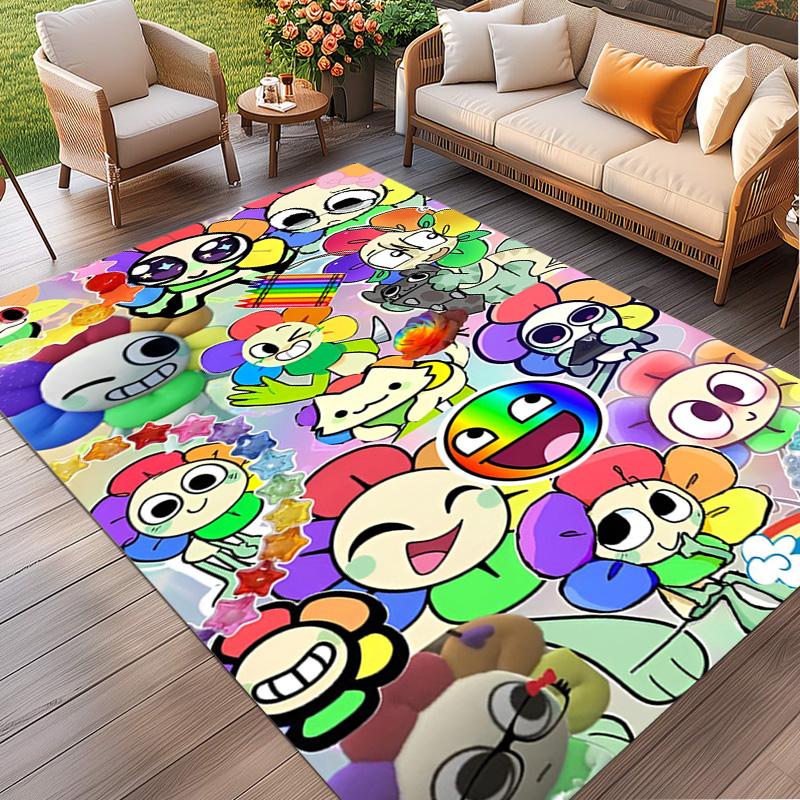 Dandy's Wereld Print Vloerkleed, Wasbaar Vloerkleed, Voor Entree Slaapzaal Wasruimte Kantoor Studeerkamer, Woondecoratie Verjaardag Kerstcadeau