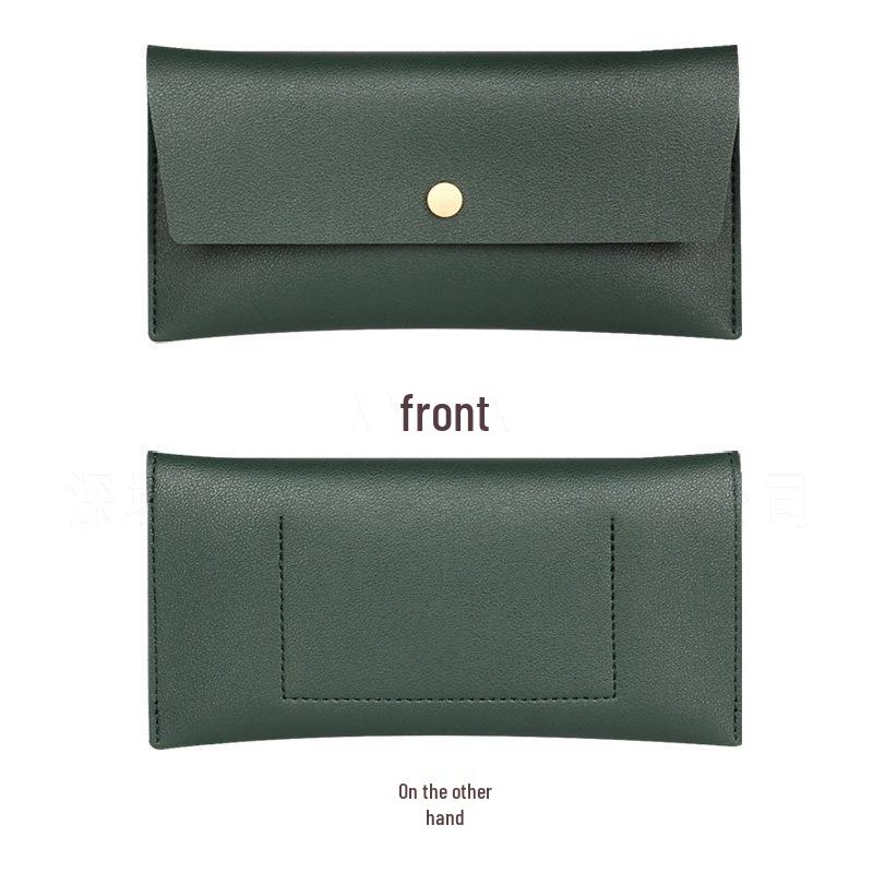 Sofort verfügbar Koreanischer Stil Damen Mehrfarbige Leder-Clutch & Münzbörse mit Kartenhalter