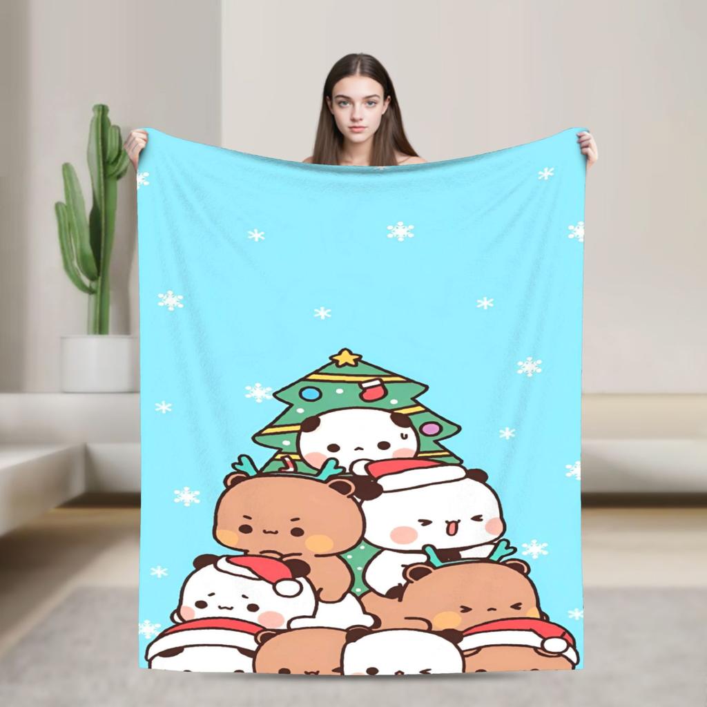 Bubu Dudu Christmas Blanket Quality Warm Bedding Throws Autumn Boy Girl Living Room Fashion Bedspread