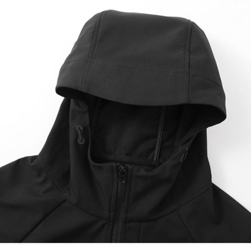 Hooded Softshell Jacket - Windproof, Waterproof, Breathable, and Warm - Men's and Women's Outdoor Hiking and Commuting Jacket