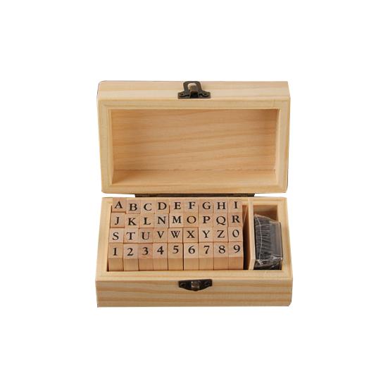 Wooden Alphabet Stamps Regular Script Quick Dry Wood Wooden Alphabet Letter Number Symbols Stamps for Handbook A