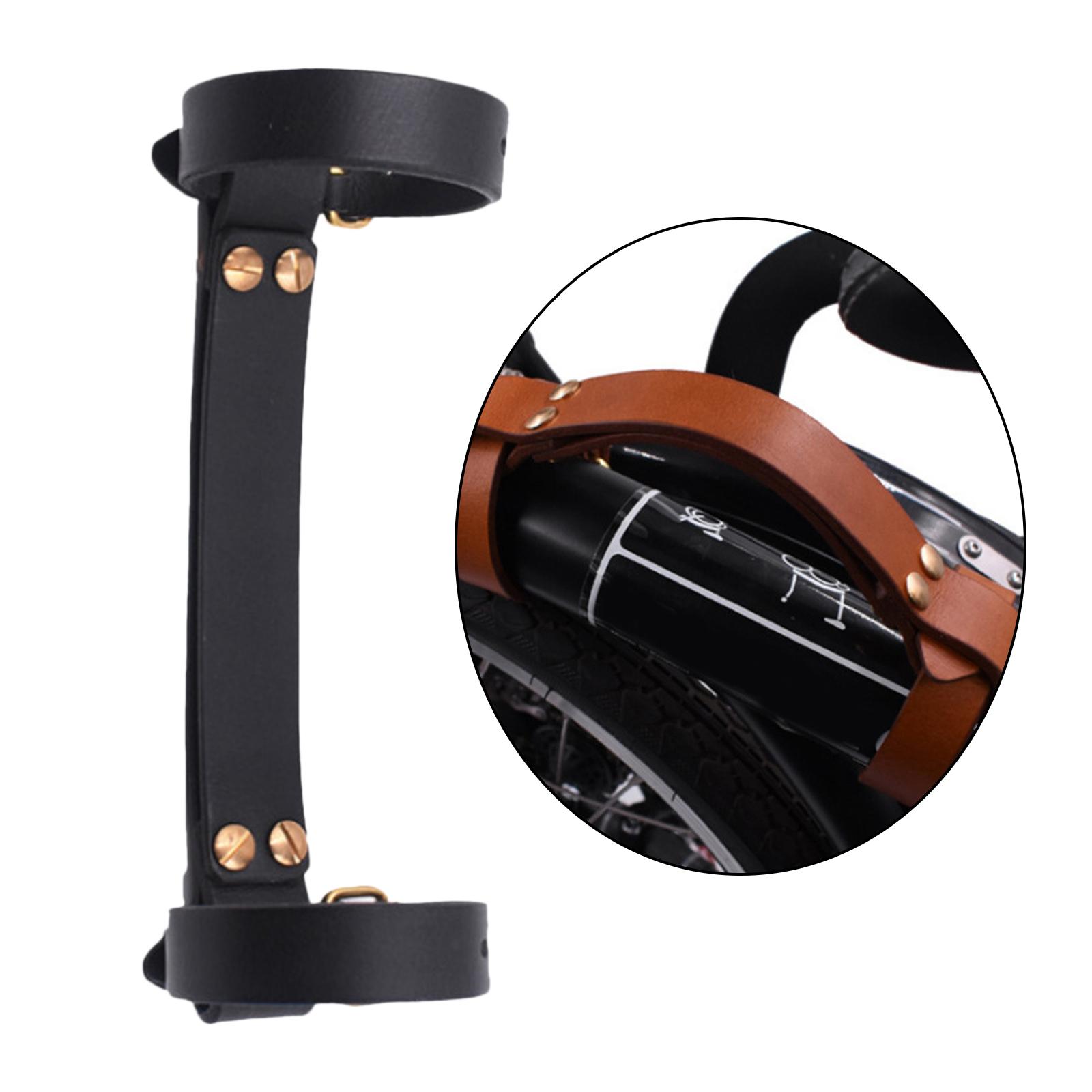 

Carry Handle Exquisite Leather Handle Carrying Bicycle Handlebar for Travel