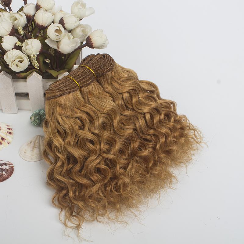 20CM Length 500CM Wool Curly Doll Hair Weft Kinky Curly Wool Material Doll Wigs Extension Handmade Diy Doll Accessories