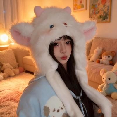 Animal Hat Cute Soft with Moving Ears for Party Christmas Birthday Holiday