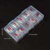 500PCS Half Cover False Nails Tips 10 Sizes Boxed Lady French Acrylic Artificial Press On Nails Fake Nail For Salons&Home DIY